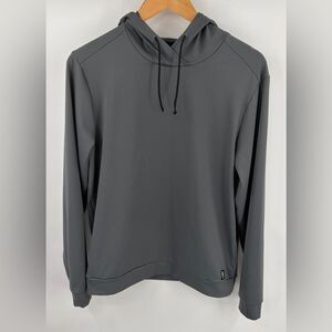 Rhône men’s esssnetial performance midweight hoodie iron gate gray size S